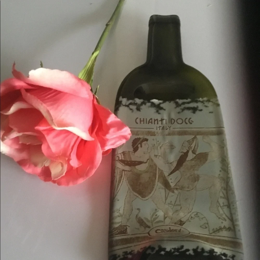 💐MELTED CHIANTI 🍷WINE BOTTLE CHEESE‎ 🧀 TRAY💐